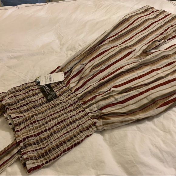 NWT LUNACHIX Smocked Stripped Jumpsuit - Picture 4 of 4